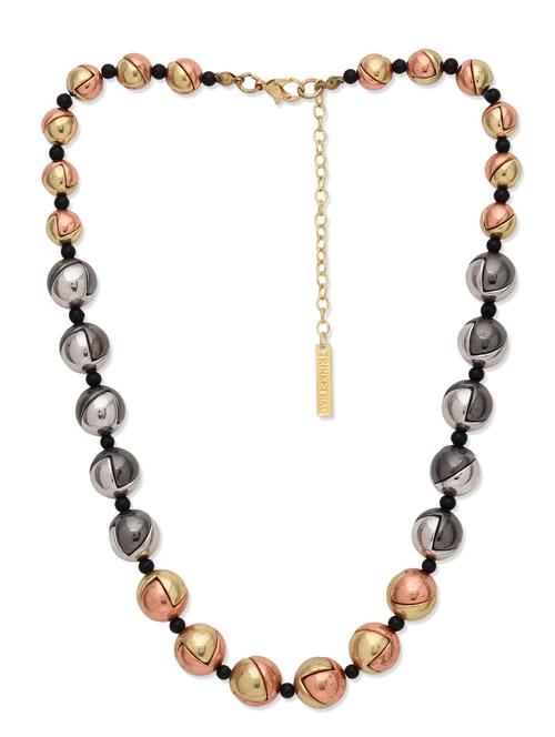 gold and silver beaded necklace - 9675268 - Very Small Image - 1