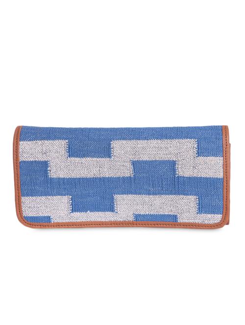 blue and silver patterned clutch - 9681647 - Very Small Image - 1
