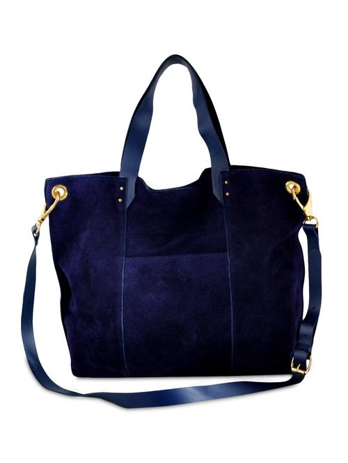 dark blue leather handbag - 9682668 - Very Small Image - 1