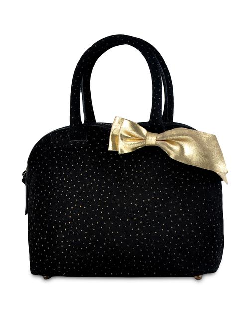 black bow-detailed leather handbag - 9682706 - Very Small Image - 1