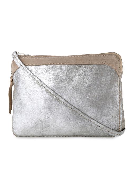 silver leather sling bag - 9682758 - Very Small Image - 1