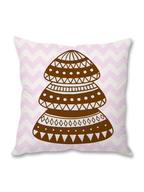 white printed cushion cover - 9689371 - Very Small Image - 1