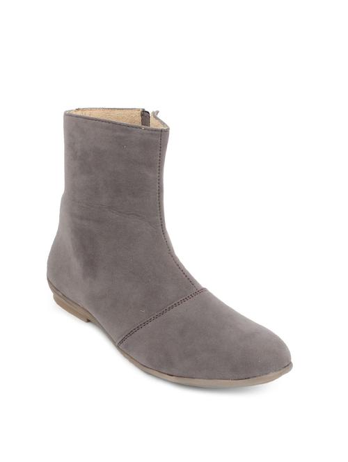 grey zippered suede boots - 9695892 - Very Small Image - 1