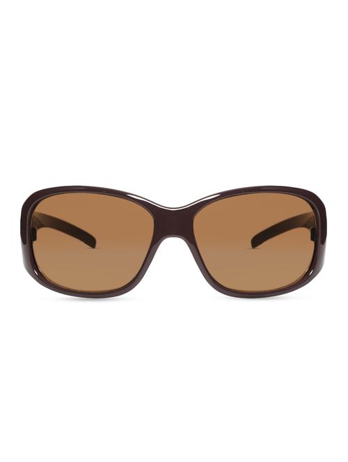 brown textured square shaped sunglasses - 9696427 - Very Small Image - 1