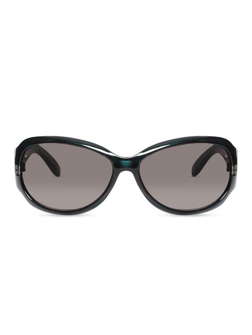 teal blue printed sunglasses with black lens - 9696428 - Very Small Image - 1