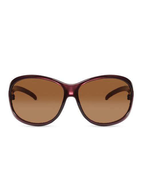 maroon designed sunglasses with brown lens - 9696430 - Very Small Image - 1