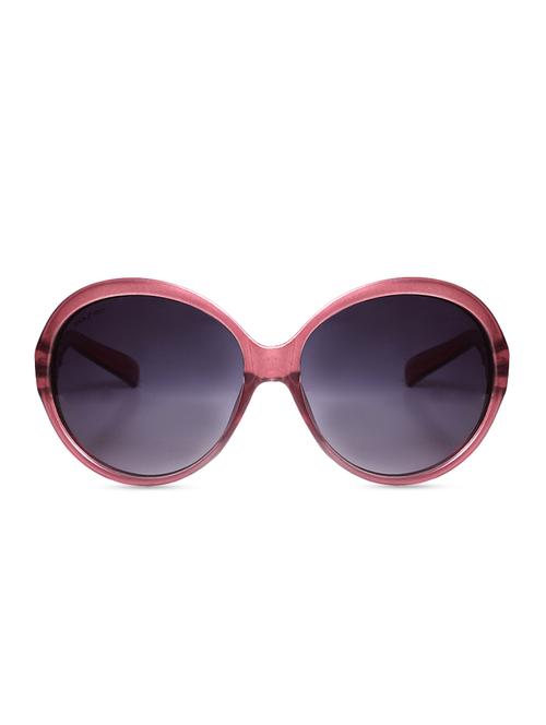 pink round shaped sunglasses with blue lens - 9696474 - Very Small Image - 1