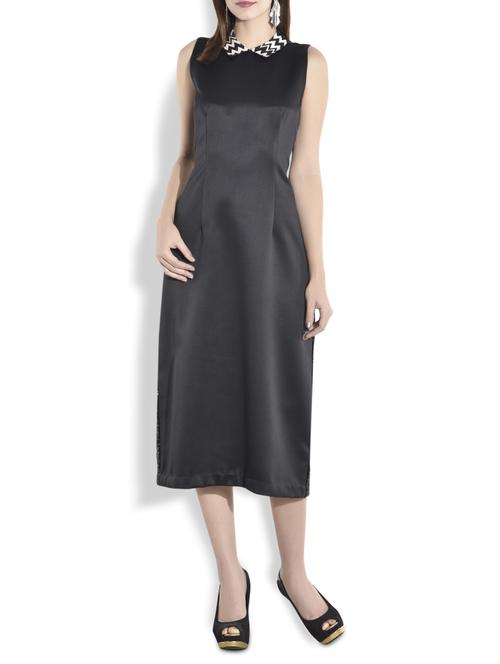 black sequined sateen sheath - 9698468 - Very Small Image - 1