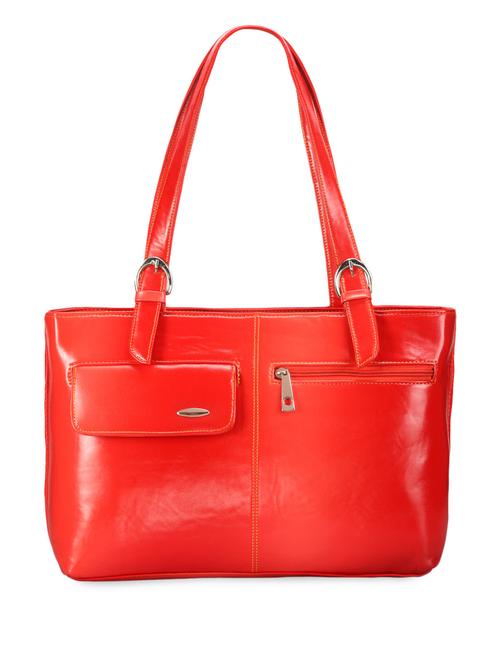 solid red handbag with buckle loop - 969901 - Very Small Image - 1