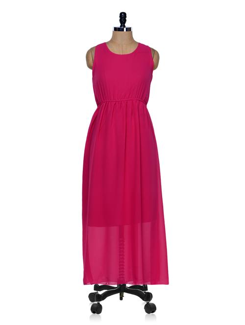 magenta maxi dress - 970012 - Very Small Image - 1