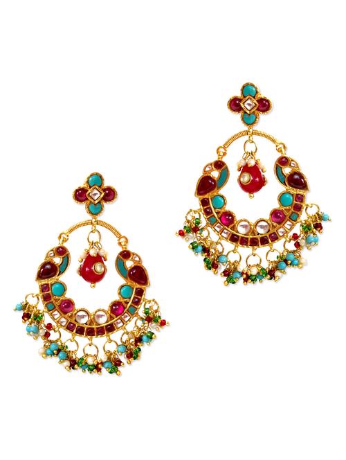 multi colored gemstone earring - 970258 - Very Small Image - 1