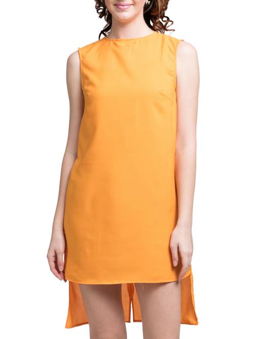 orange sleeveless sheath dress - 9703827 - Very Small Image - 1