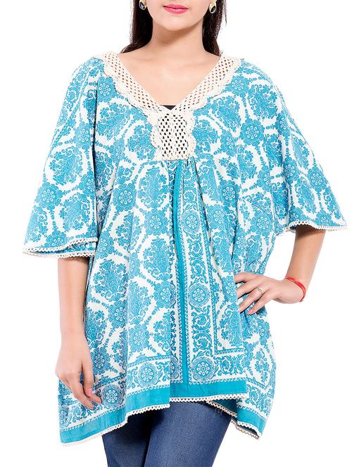 lace detail v-neck kaftan tunic  - 9703881 - Very Small Image - 1