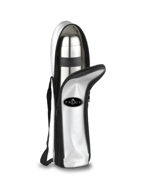 silver stainless steel flask - 9707640 - Very Small Image - 1