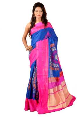 asp pure munga silk saree with blouse piece - 9712895 - Very Small Image - 1