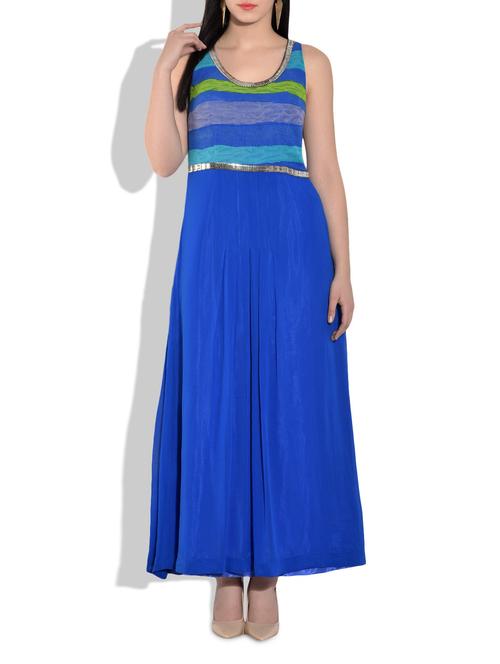 blue, green dress - 9716732 - Very Small Image - 1