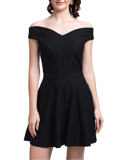 off shoulder skater dress - 9717620 - Very Small Image - 1