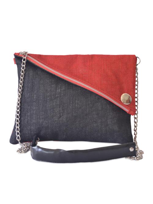 lovely black jute sling bag - 972316 - Very Small Image - 1