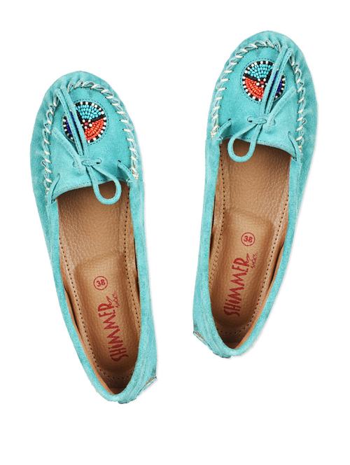 beaded turquoise loafers - 972537 - Very Small Image - 1
