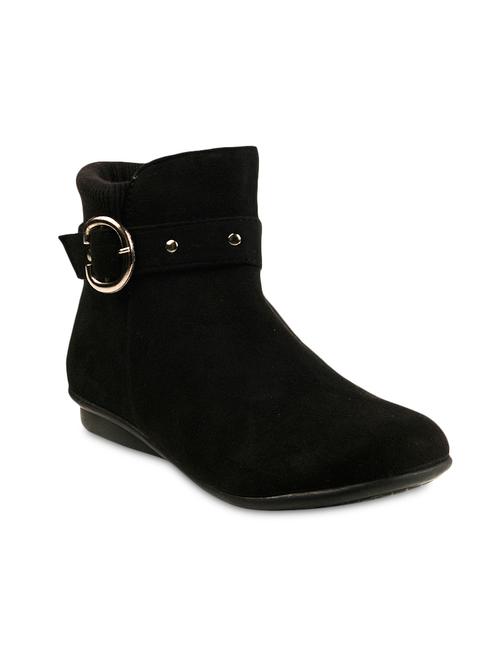 black suede buckled ankle boots - 9728210 - Very Small Image - 1