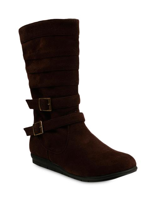 brown suede buckled boots - 9728217 - Very Small Image - 1