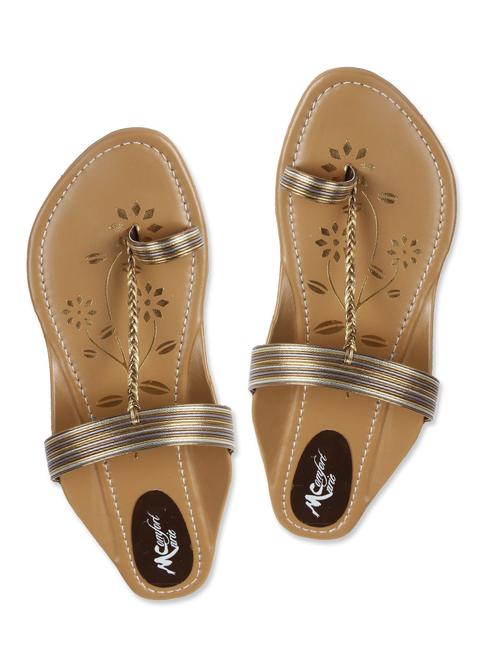 golden multi striped flats - 9729639 - Very Small Image - 1