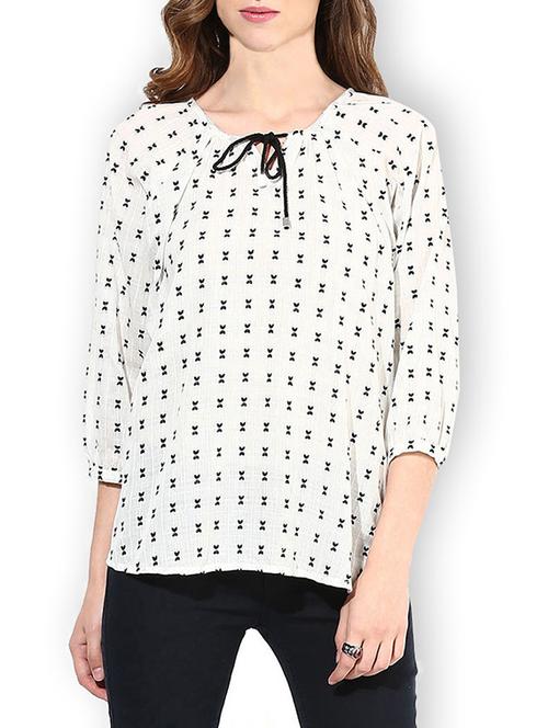 white drawstring tunic - 9737129 - Very Small Image - 1