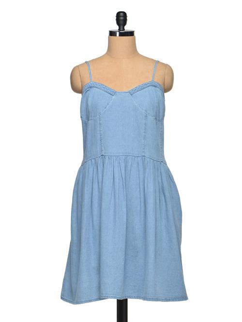 light blue stylish denim dress - 974929 - Very Small Image - 1