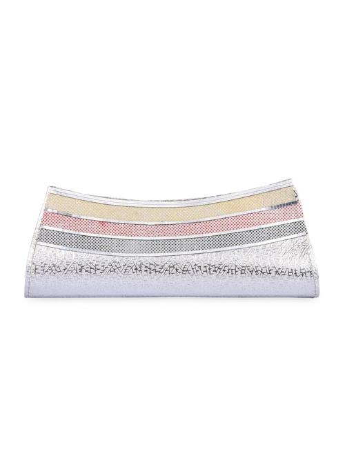 silver pu clutch - 9750764 - Very Small Image - 1