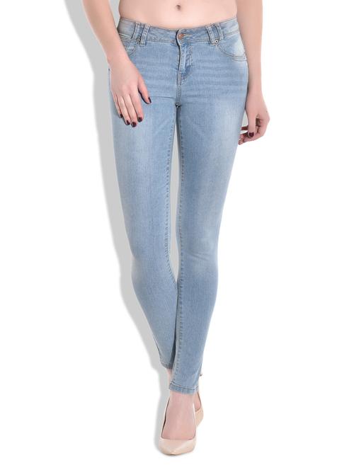 blue denim spandex jeans - 9756633 - Very Small Image - 1