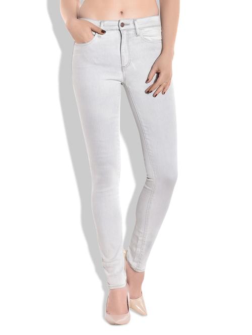 off white denim spandex jeans - 9756652 - Very Small Image - 1