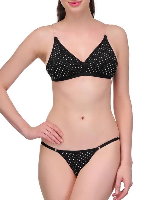 black cotton bikini  - 9762222 - Very Small Image - 1