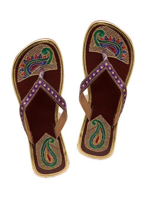 multi colour Leather  Mojaris - 9764135 - Very Small Image - 1