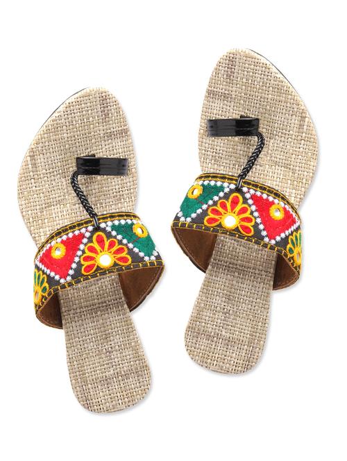 multi colour Fabric  Mojaris - 9764234 - Very Small Image - 1