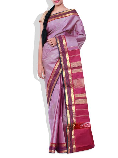 pothys purple pure silk saree - 9765686 - Very Small Image - 1