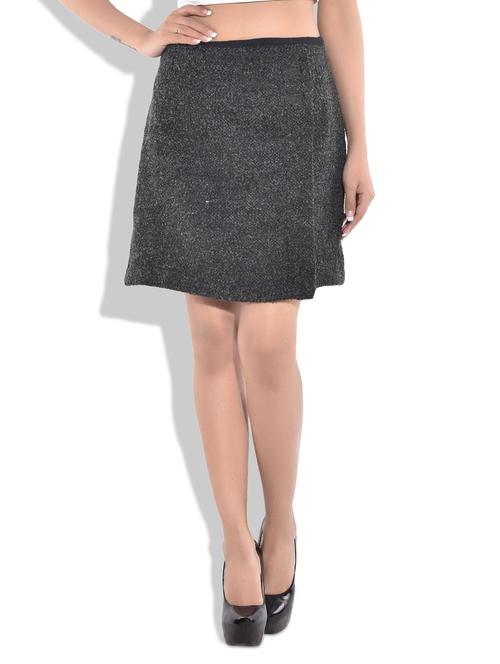 black tweed skirt - 9766760 - Very Small Image - 1