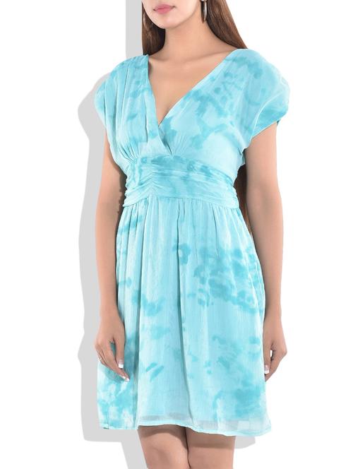 green poly chiffon  dress - 9766836 - Very Small Image - 1