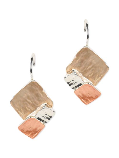 orange metal earrings - 977152 - Very Small Image - 1