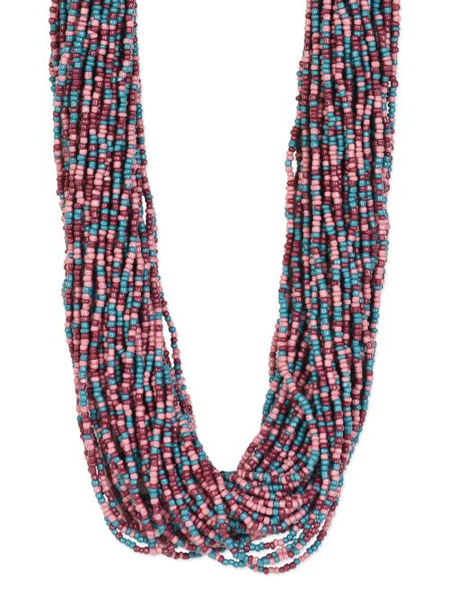 Multi Colour Acrylic Beads Necklace - 977173 - Very Small Image - 1