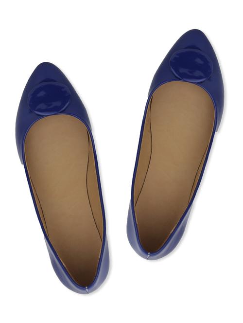 blue synthetic leather ballerina - 9772298 - Very Small Image - 1
