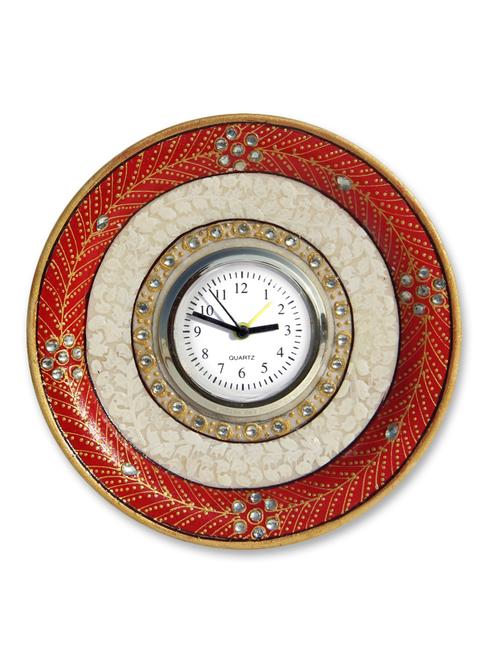 handicrafts paradise marble round alarm clock - 9779010 - Very Small Image - 1