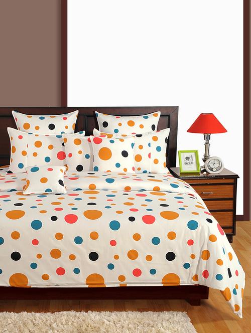 polka dots bed sheet set with pillow covers - 978448 - Very Small Image - 1