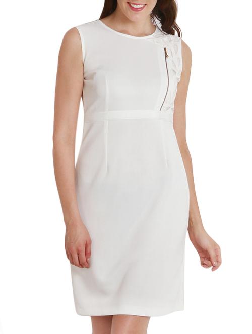 solid white casual dress - 9792128 - Very Small Image - 1