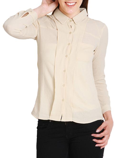 white georgette shirt - 9792542 - Very Small Image - 1