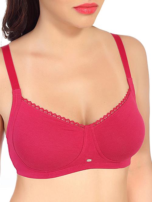 hot pink cotton spandex bra - 9795084 - Very Small Image - 1