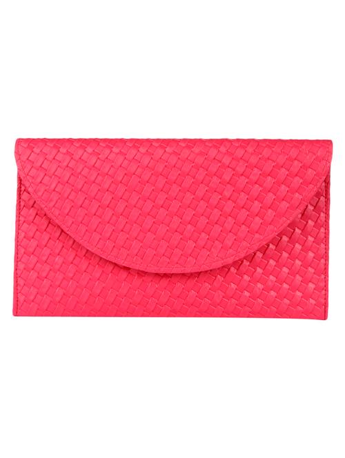 pink leatherette clutch - 9805775 - Very Small Image - 1