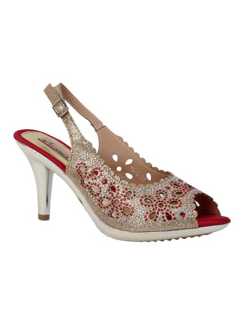 red leatherette sandals - 9811912 - Very Small Image - 1