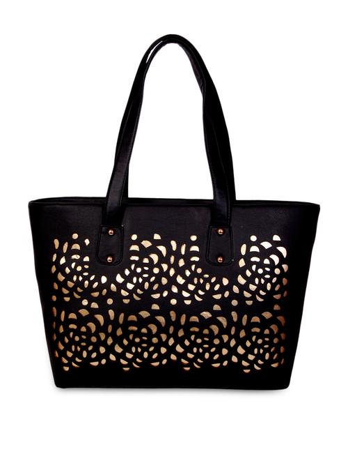 black leatherette handbag - 9812951 - Very Small Image - 1