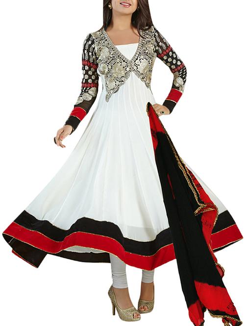 multi colour faux georgette suit - 9813675 - Very Small Image - 1