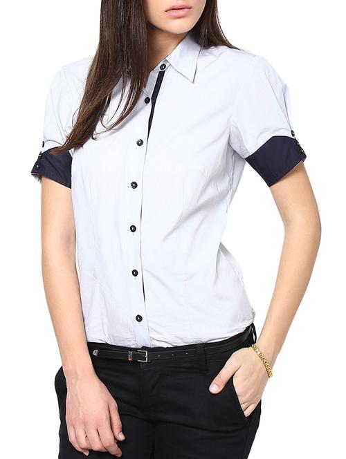 grey cotton shirt - 9821209 - Very Small Image - 1